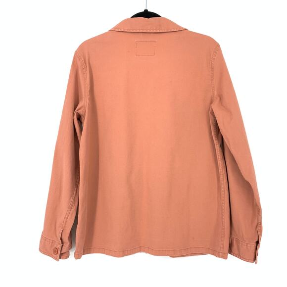 Sanctuary Women's Size M Dusty Blush Utility Jacket Front Pockets Button Down - Picture 2 of 7